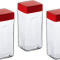 Best Selling Square Glass Storage Bottle at Best Price Portable Square Clear Glass Bottle